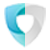 Shield icon half sm